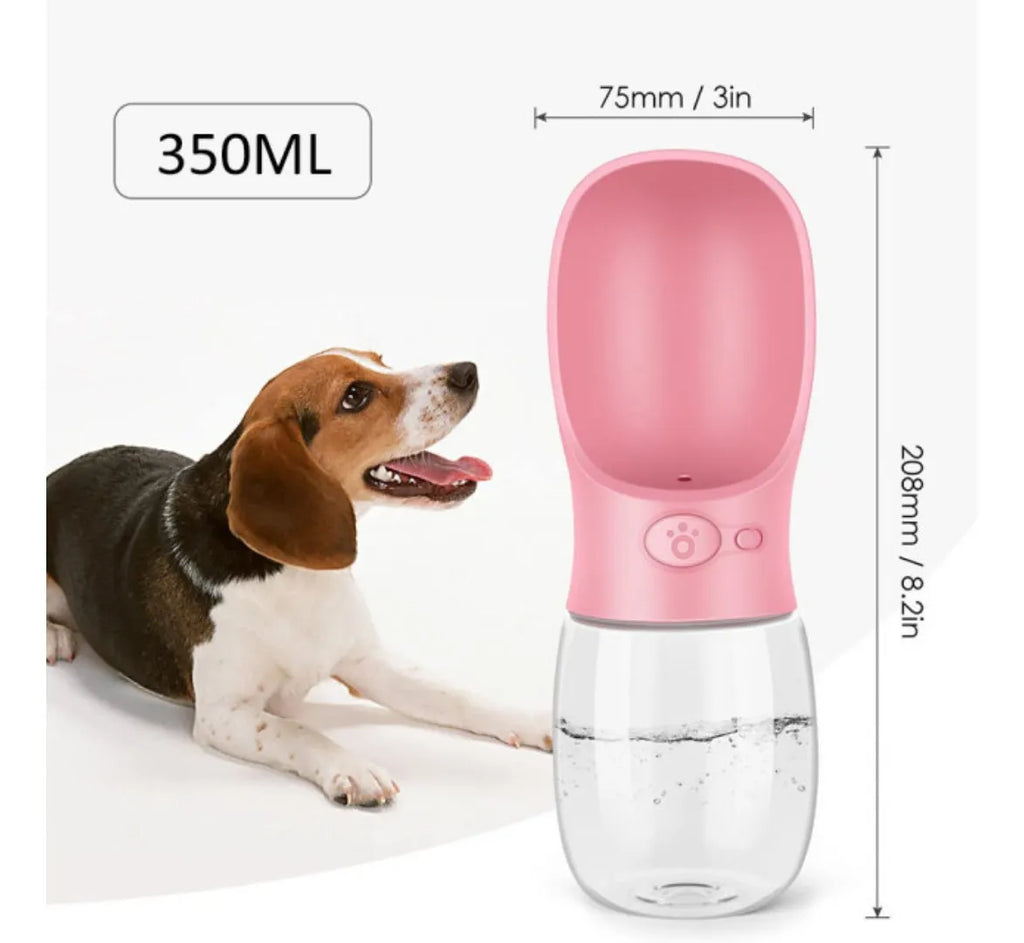 Bebedero portátil para mascota con botón (botella de agua)